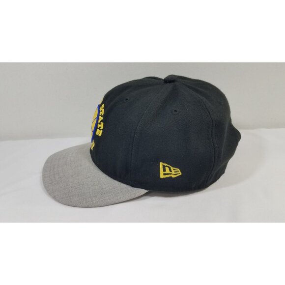 Golden State Warriors New Era 9Fifty Snapback Cap Hat Adult OSFM Black Gray Mens - Picture 5 of 13
